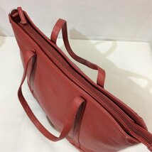 RADLEY LONDON ラドリー ロンドン ショルダー付き レザートートバッグ レッド系_画像6