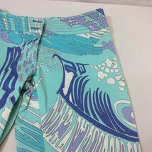 EMILIO PUCCI エミリオプッチ サブリナパンツ 38 水色柄 ハーフパンツ【クリックポスト可】_画像6