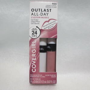 新品 カバーガール アウトラスト COVERGIRL Outlast All-Day 落ちない口紅 グロス リップカラー 900番 custom nudes light cool 