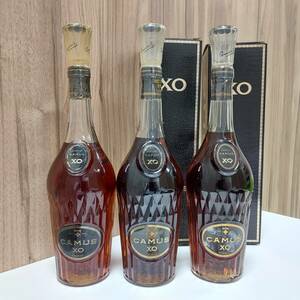 CAMUS XO cognac カミュ XO ロングネック コニャック 700ml 40% 3本まとめ 未開封 自宅保管品 古酒 洋酒 ◆20882、21098、21231で