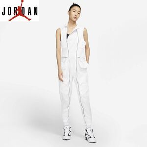 【希少】美品 JORDAN BRAND ジョーダン ブランド NIKE ナイキ FLIGHT SUIT フライトスーツ オールインワン ホワイト Sサイズ ジップ