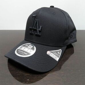 新品 ニューエラ キャップ 帽子 黒 Black ロサンゼルスドジャース 9FIFTY MLB ストレッチスナップの画像1