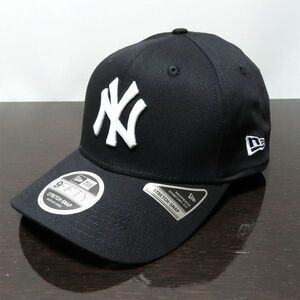 新品 ニューエラ キャップ 帽子 黒 ニューヨークヤンキース 9FIFTY MLB　ストレッチスナップ