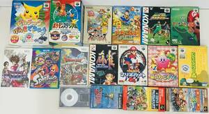 1円スタート 任天堂ゲームソフトまとめ 17本 Wii/SFC/64/GC マリオ/スプラ/大乱闘/ポケモン/ドラクエ/ゼルダ ジャンク レトロ 同梱不可