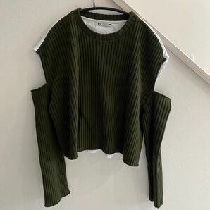 ZARA 長袖 ニット 長袖Tシャツ