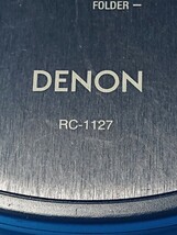 送料無料 即決 DENON デノン チューナ アンプ RCD-M38/D-F107/DRA-F107用リモコン RC-1127 管R _画像3