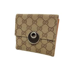 グッチ GUCCI エクリプス 折財布 GG キャンバス Wホック 120932