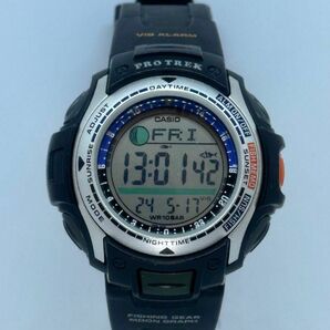 CASIO PROTREK カシオ スポーツギア プロトレック PRS-400-1JF 新品電池交換 稼働品 フィッシング 月齢