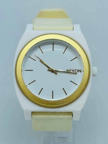 NIXON MINIMAL DW-5700BBMA ニクソン ミニマル ホワイト 白文字盤 ラウンド 腕時計 稼働品