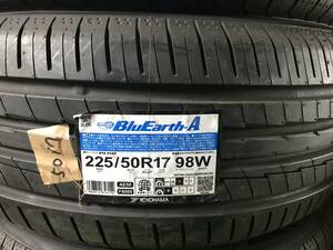 在庫処分品(未使用です！） 1本のみ 225/50R17 98W ヨコハマ ブルーアース エース 2017年製 ！！ 