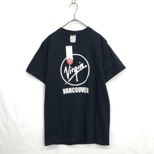 NZ1021●FRUIT OF THE LOOM VIRGIN LOGO T-SHIRT●S●ブラック ロゴ Tシャツ