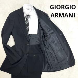 521 GIORGIO ARMANI ジョルジオ アルマーニ セットアップスーツ ブラック 48 黒タグ