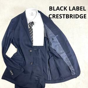 547 BLACK LABEL CRESTBRIDGE ブラックレーベルクレストブリッジ セットアップスーツ ネイビー S チェック