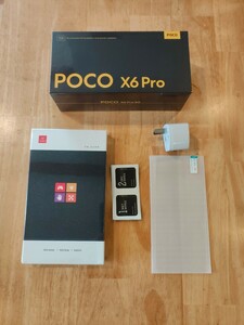 POCO x6 Pro 黒　12GB 512GB 新品未開封　ガラスフィルム付 日本語対応　グーグルプレイ対応　コスパ最強スマホ 