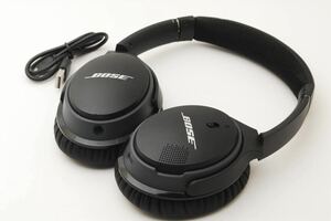 Bose SoundLink around-ear wireless headphones II ワイヤレスヘッドホン Bluetooth 接続 マイク付 ブラック 最大15時間 再生used音量難有