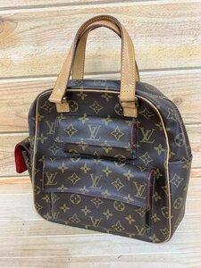 ■ルイヴィトン LOUIS VUITTON モノグラム ハンドバック M51161 エクサントリ・シテ ブラウン 美品 PVC 手提げ トートバッグ 廃盤 希少 鞄