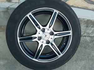 トヨタ アクア BROOK アルミホイール タイヤセット 175/65R15 バリ山 ①