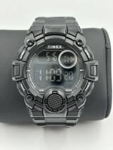 ◎【売り切り】1円 稼働品 TIMEX タイメックス クォーツ 腕時計 デジタル ブラック 黒 TW5M27400 ビッグケース メンズ 希少 ◎_画像1