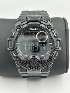 *[ selling out ]1 jpy operation goods TIMEX Timex quartz wristwatch digital black black TW5M27400 big case men's rare *