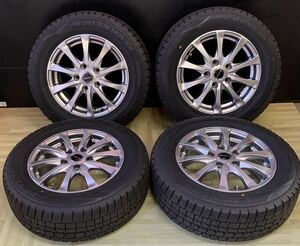 195/65r15 DUNLOP ダンロップ WINTER MAXX wm02 スタッドレスタイヤ 2020年　4本　アルミホイール　5穴　PCD:114.3 15x6J