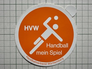  foreign old sticker :HVM handball sport Vintage abroad +Ka