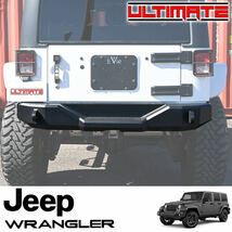 新品 即納品 送料無料 ULTIMATE リアバンパー 07-18y ジープ JKラングラー ブラック ＪＫラングラー JEEP ラングラーJK ラングラーＪＫ_画像1