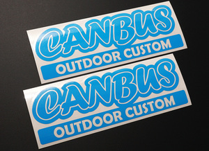 CANBUS OUTDOOR CUSTOM カッティングステッカー 2枚セット 150mm×51mm 送料無料!! ムーブ キャンバス アウトドアカスタム