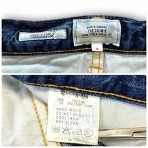 【THE CRIMIE】BORN FREE SLIM STRAIGHT SELVAGE STRETCH DENIM 6P PANTS クライミー ストレッチユーズド加工 赤耳デニムパンツ ジーンズ_画像7