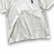 【stussy】ステューシー シャドーマン刺繍 tシャツ 半袖Tシャツ メキシコ製 ホワイト 白 ワンポイント刺繍ロゴ ショーンフォント (L)_画像5