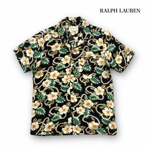 [DENIM&SUPPLY RALPH LAUREN] Denim and принадлежности Ralph Lauren гибискус искусственный шелк гавайская рубашка открытый цвет Hawaiian рубашка 