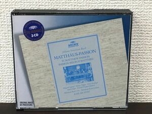 バッハ：マタイ受難曲 Matthaeus Passion／ミュンヘン・バッハ管弦楽団　カール・リヒター／CD3枚揃 【CD】【冊子に書き込みがあります】