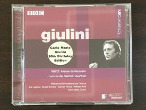 ヴェルディ　レクイエム/歌劇「運命の力」序曲(カルロ マリア ジュリーニ) 1961年・1964年収録 90歳誕生記念　CD2枚揃【CD】
