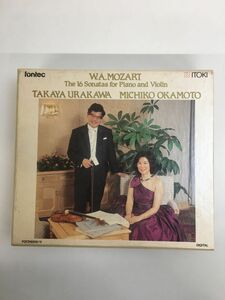 W.A.MOZART 　The 16 Sonatas for Piano and Violin　全巻セット／4枚揃　浦川宜也　岡本美智子　【CD】