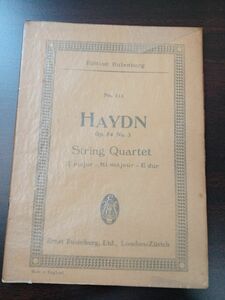 【洋書・楽譜・ミニスコア】ハイドン HAYDN／String Quartet／Op.54 No.3／E major／ストリングス譜