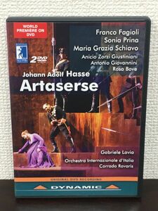 【輸入盤】ヨハン・アドルフ・ハッセ : Artaserse 歌劇「アルタセルセ」 1730年 ヴェニス／コッラード・ロヴァリス ／DVD2枚揃【DVD】