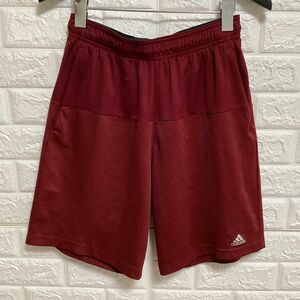 adidas アディダス ショートパンツ Mサイズ　レッド　トレーニング　スポーツ