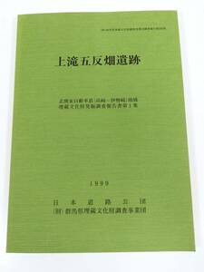 384-D13/上滝五反畑遺跡/群馬県埋蔵文化財調査事業団/1999年/付図付き