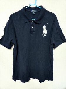 ポロラルフローレン　Polo Ralph Lauren　ビックポニー　ポロシャツ　ネイビー　XL　