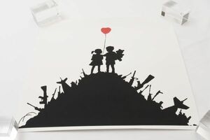 希少 WCP Banksy バンクシー KIDS ON GUNS リプロダクション シルクスクリーン プリント 現代アート 限定品