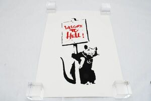  rare WCP Banksy Bank si-WELCOME TO HELLli production silk screen print present-day art limitation work 