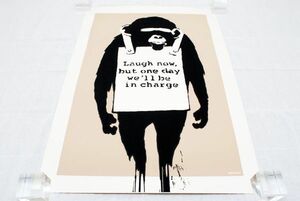 希少 WCP Banksy バンクシー LAUGH NOW リプロダクション シルクスクリーン プリント 現代アート 限定品