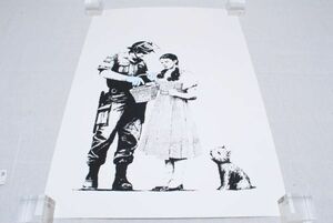  rare WCP Banksy Bank si-STOP & SEARCHli production silk screen print present-day art limited goods 