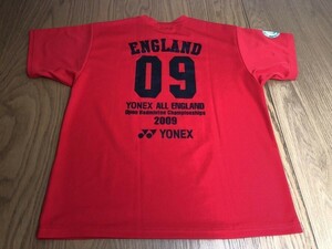  Yonex all England open badminton main . shirt S chronicle name 22-0509-02