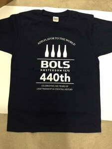 BOLS ロゴ入りTシャツ　紺　Mサイズ　/　非売品　ボルス