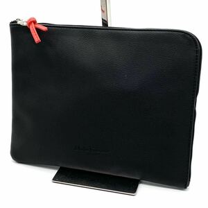 1 jpy [ new goods unused ]Salvatore Ferragamo Salvatore Ferragamo gun chi-ni second bag pouch clutch bag men's Logo business 