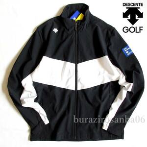 メンズ O◆未使用 定価1.3万 DESCENTE GOLF Move Sports デサント ゴルフ 薄手ブルゾン はっ水 ストレッチ ウィンドジャケット DGMSJK06