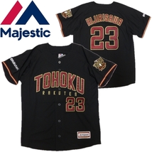 メンズ M 未使用 定価9,000円 マジェスティック 楽天イーグルス レプリカ ユニフォーム ＃23 聖澤 TOHOKU PRIDE 野球 Majestic_画像1