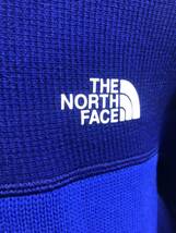 レア色　新品　ノースフェイス　THE NORTH FACE 　マウンテンテックセーターフーディ　L　アズテックブルー　フリース　ニット　デナリ_画像6