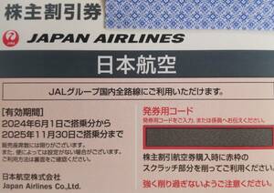 日本航空 JAL 株主割引券