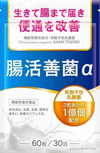 【複数販売可】腸活善菌α 　腸活サプリ　乳酸菌サプリ　ビフィズス菌